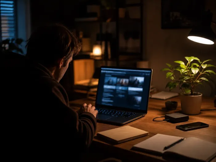 individual focused on dark web research