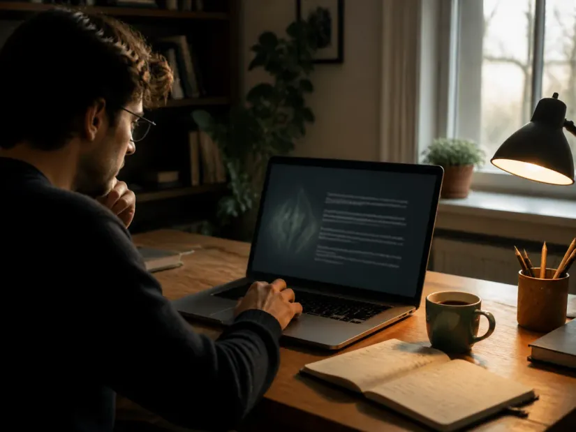 individual studying dark web safety guidelines